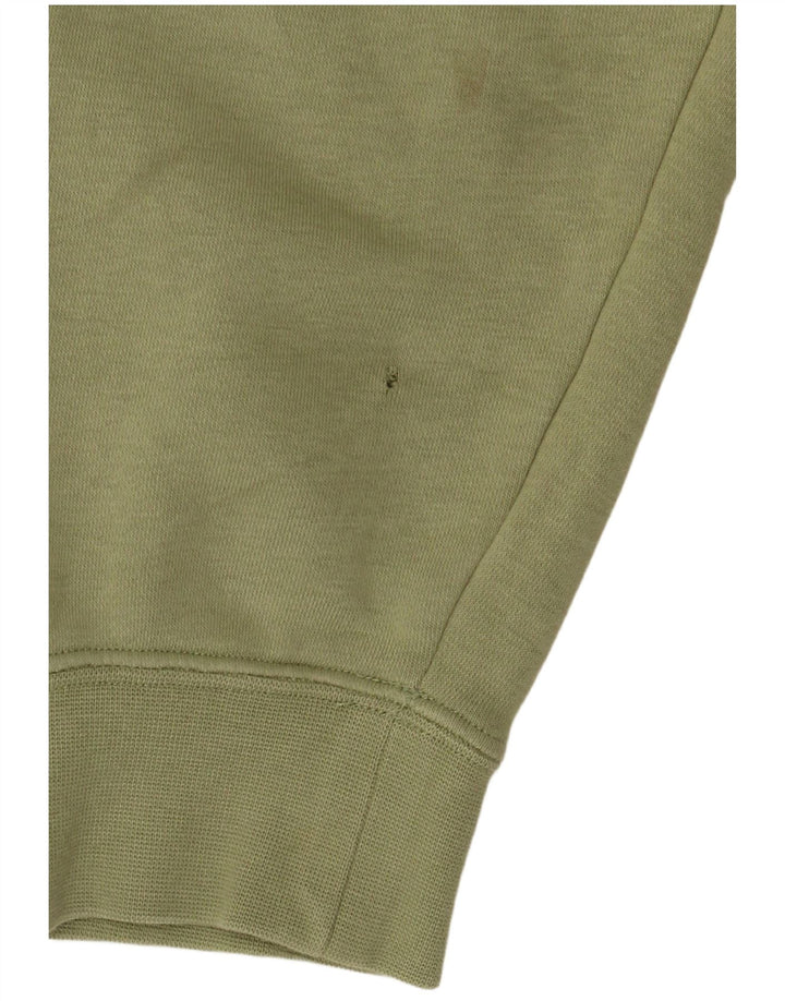 Nike Sweatshirt med lynlås til mænd XL grøn bomuld