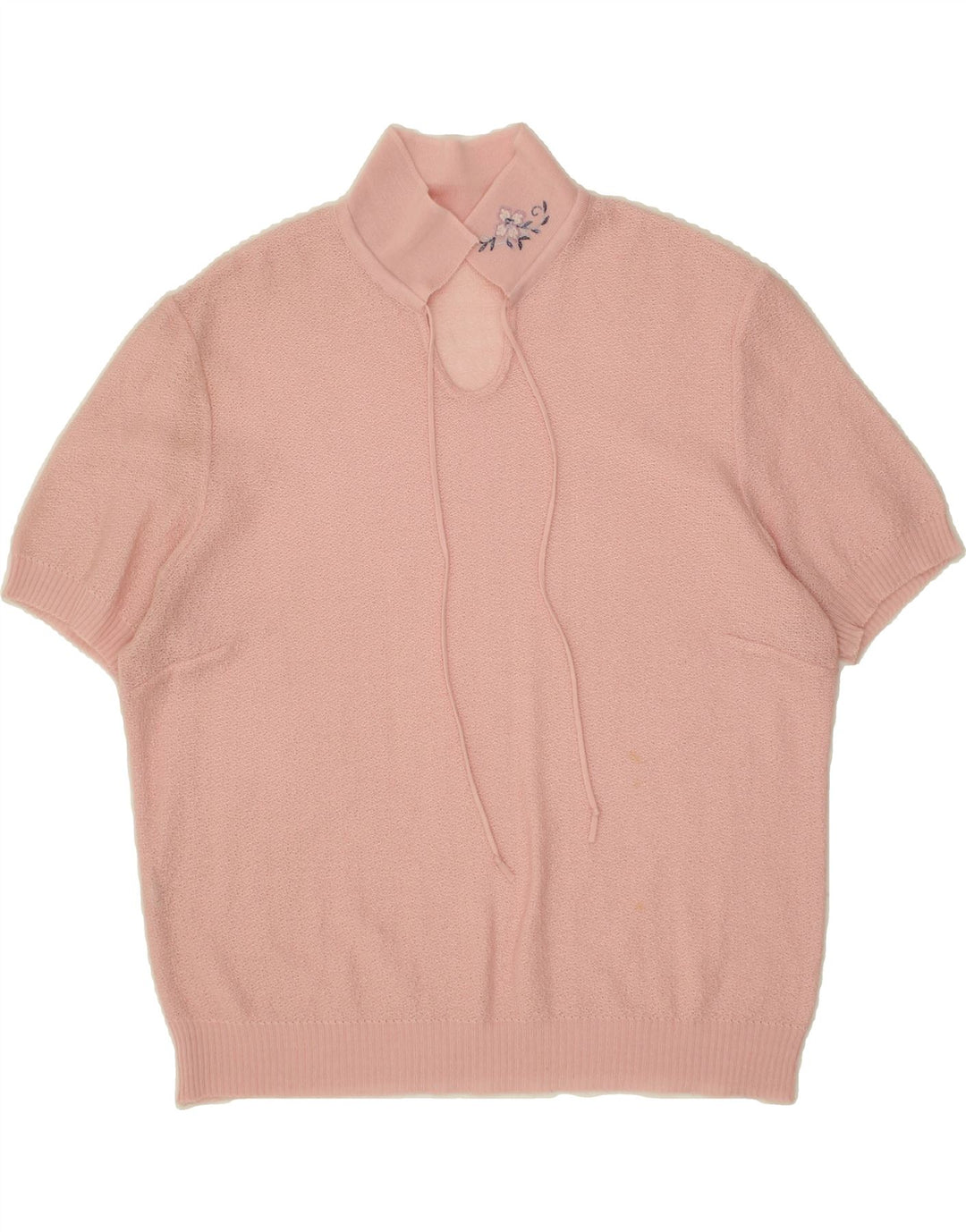 VINTAGE Womens Blouse Top UK 16 Large Pink Vintage Vintage and Second-Hand Vintage from Messina Hembry 