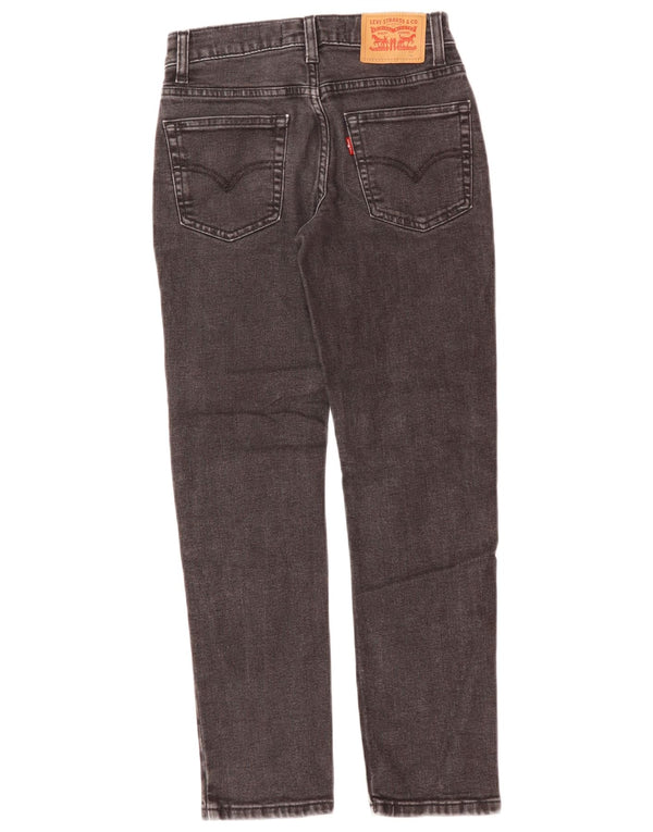 LEVI'S Girls 502 Regular Tapered Jeans 9-10 år W26 L26 sort bomuld