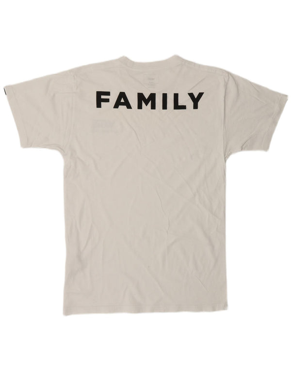 VANS Herre Classic Fit Grafisk T-shirt Top Medium Hvid Bomuld