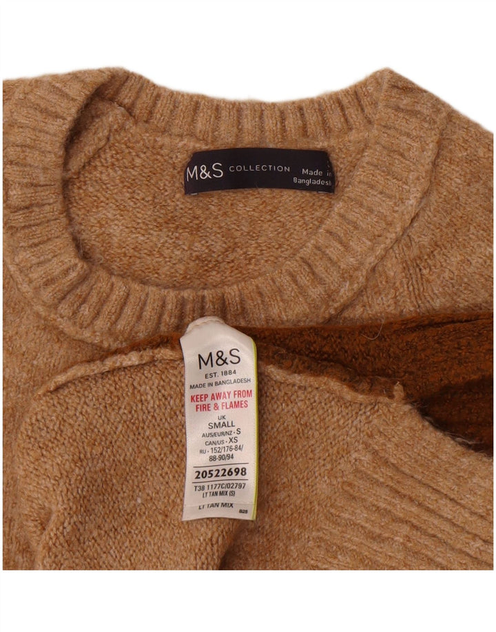 Marks & Spencer Dame sweater med rund hals DK 10 Lille Brun