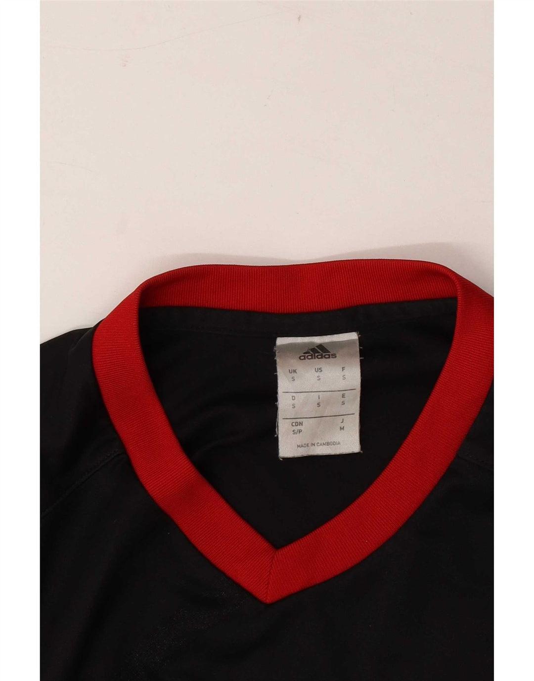 Adidas Herre Climalite T-Shirt Top Lille Sort Stribet