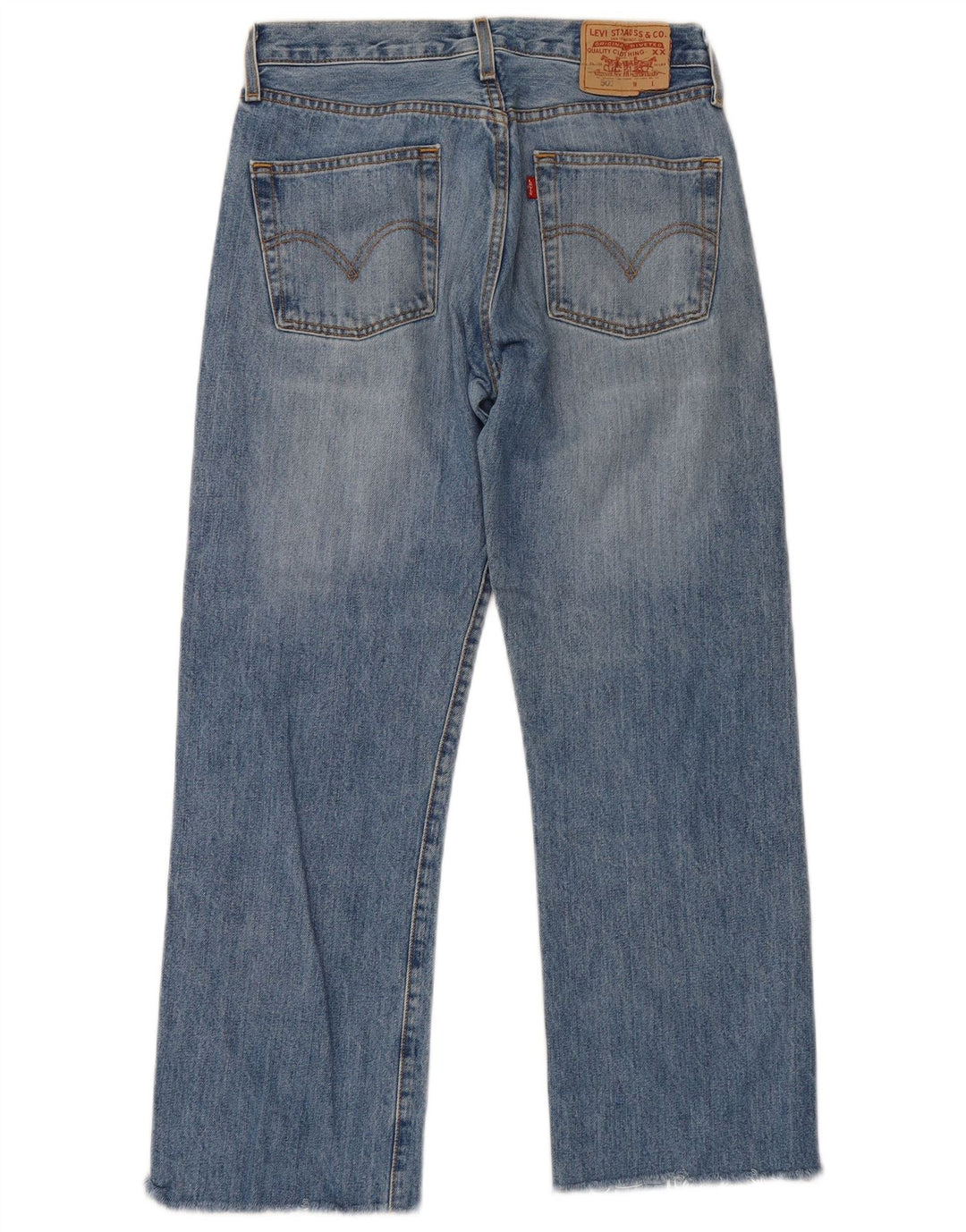 Levi's Herre 501 Straight Jeans W29 L28 Blå Bomuld