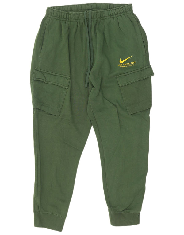 Nike Herre grafisk træningsdragt Bukser Joggers 2XL Grøn Bomuld