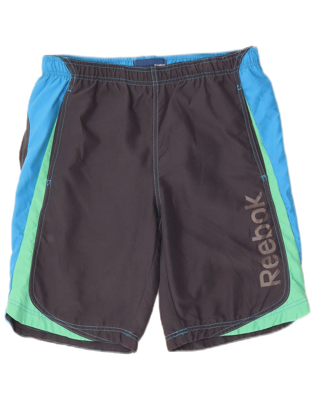 REEBOK Grafiske svømmeshorts til mænd XS Grå Colourblock
