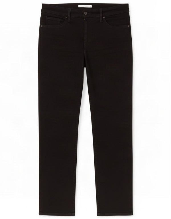Levi's Womens 314 Shaping Straight Jeans W29 L30 Sort Bomuld