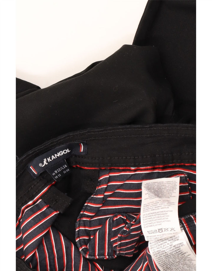 Kangol Herre Slim Chino Bukser W32 L30 Sort Bomuld