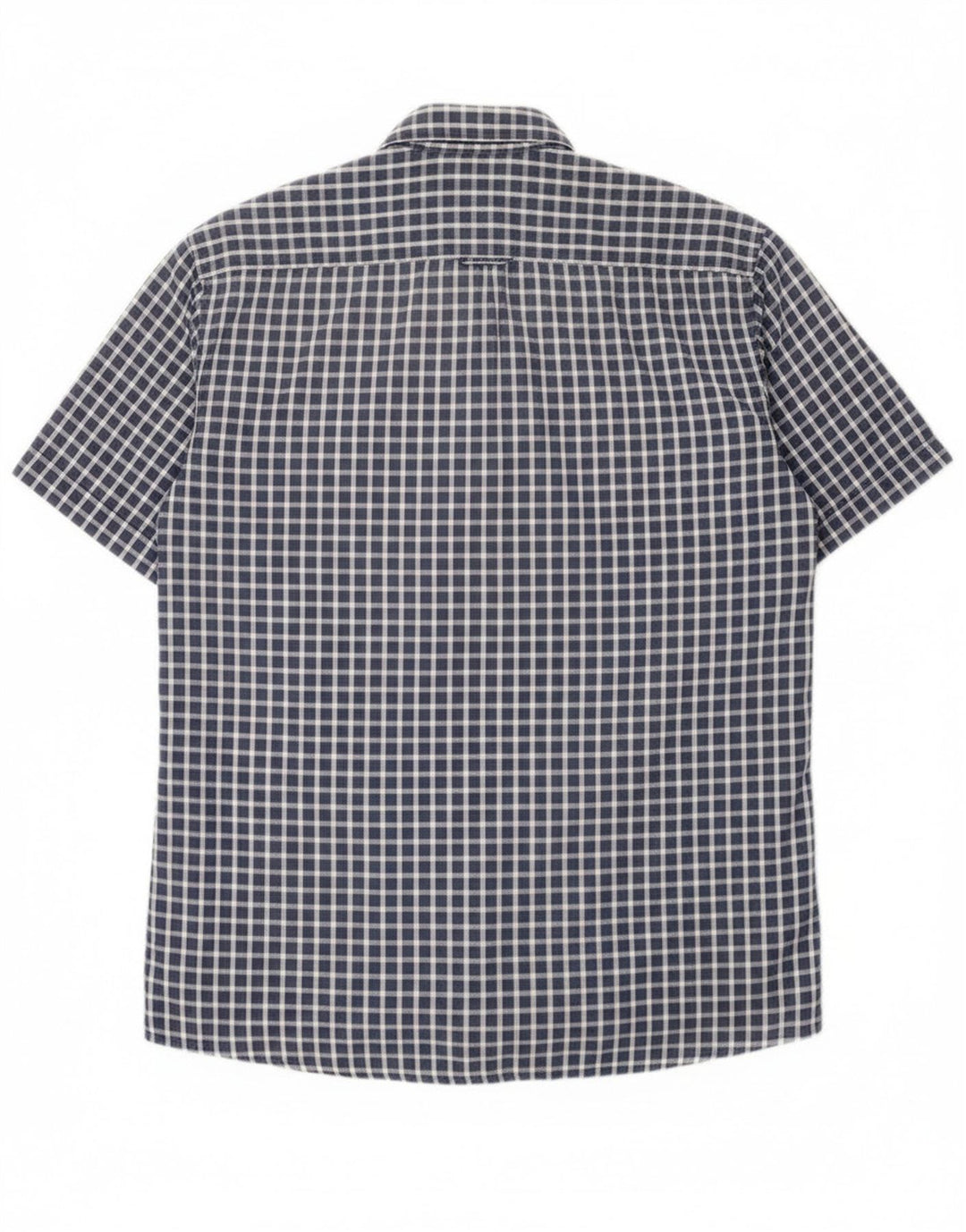 U.S. Polo Assn. Normal kortærmet skjorte til mænd Stor marineblå Gingham