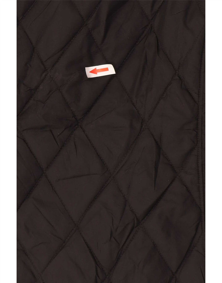 Eddie Bauer Dame Quiltet Jakke UK 18 XL Sort Nylon