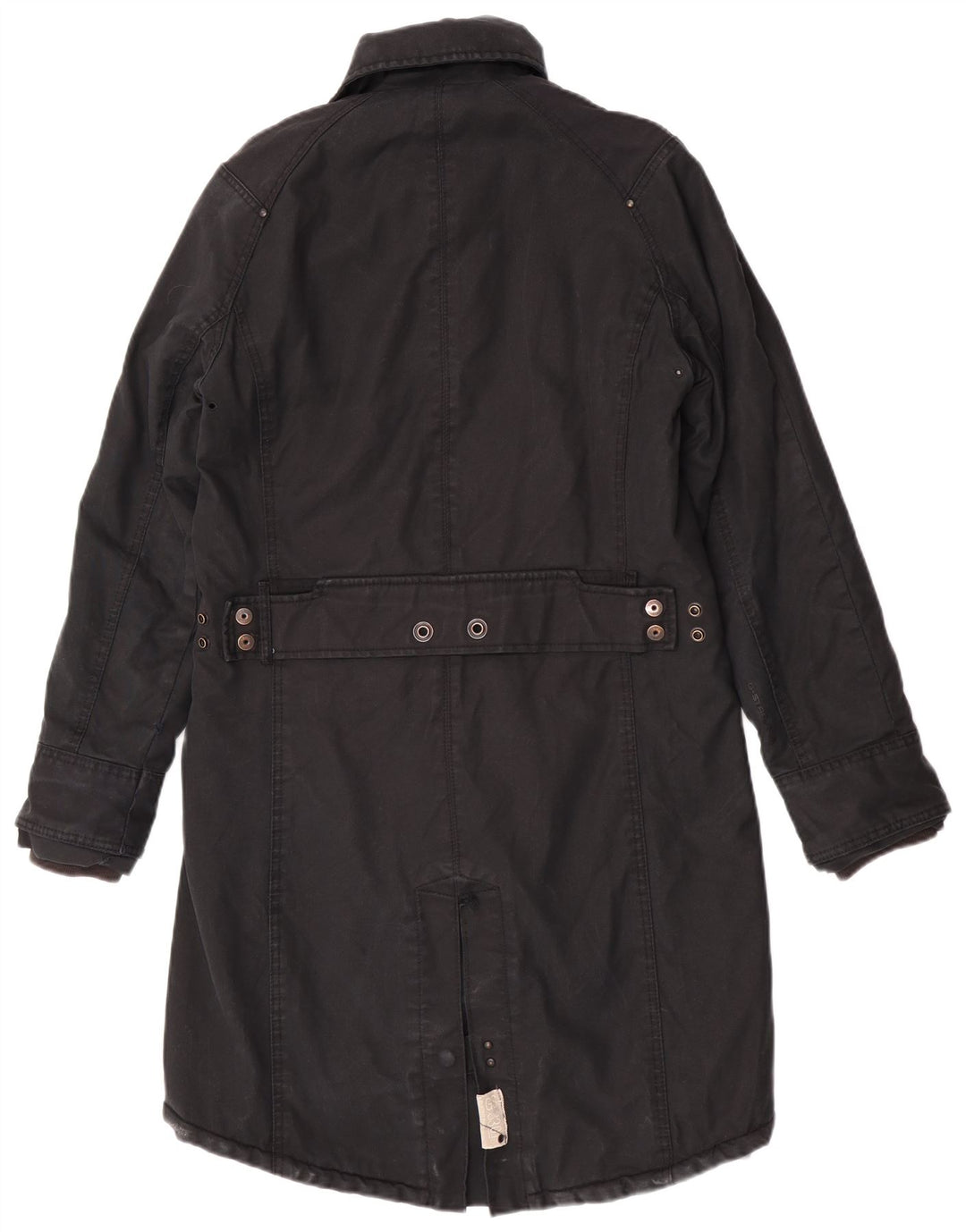 G-Star Dame Windbreaker Coat UK 40 Large Black Bomuld