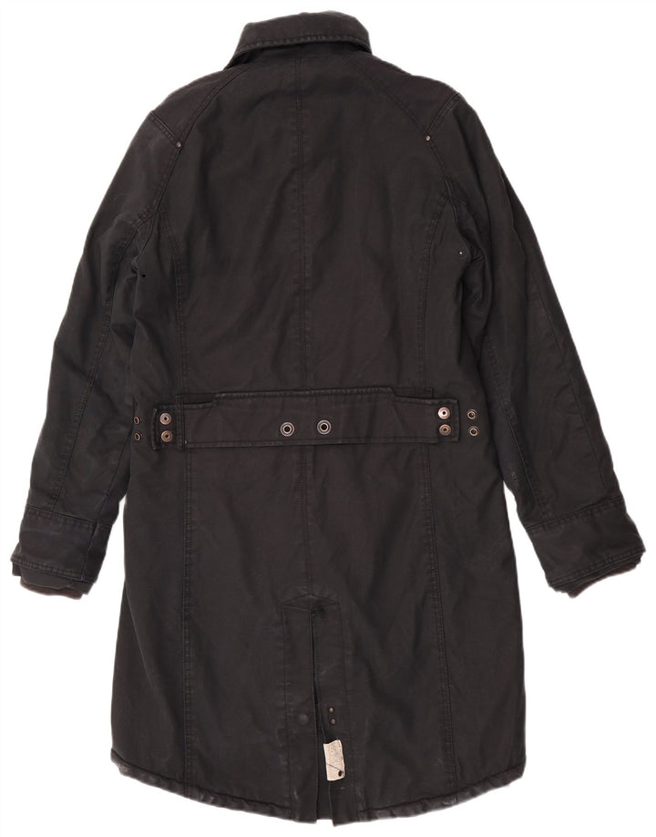 G-Star Dame Windbreaker Coat UK 40 Large Black Bomuld