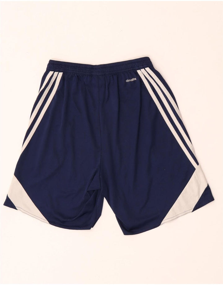 Adidas Herre Climalite Sportshorts Small Navy Blue Colourblock Polyester