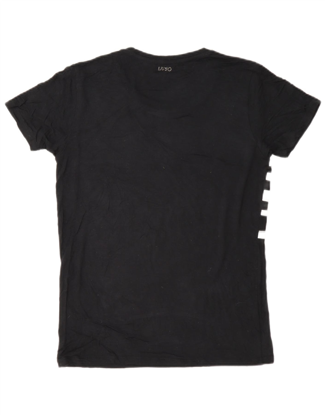 Liu Jo Grafisk T-Shirt Top UK 12 Medium Sort