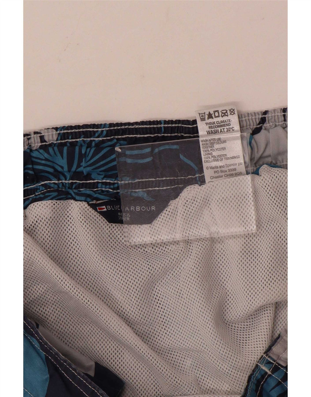 Marks & Spencer Herre Blue Harbor svømmeshorts Medium Navy Blue Floral