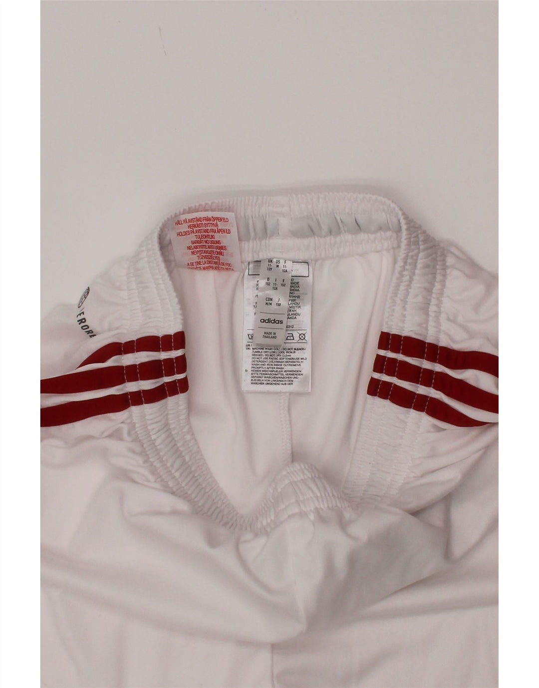 Adidas Boys Aeroready Sports Shorts 11-12 År Hvid Polyester