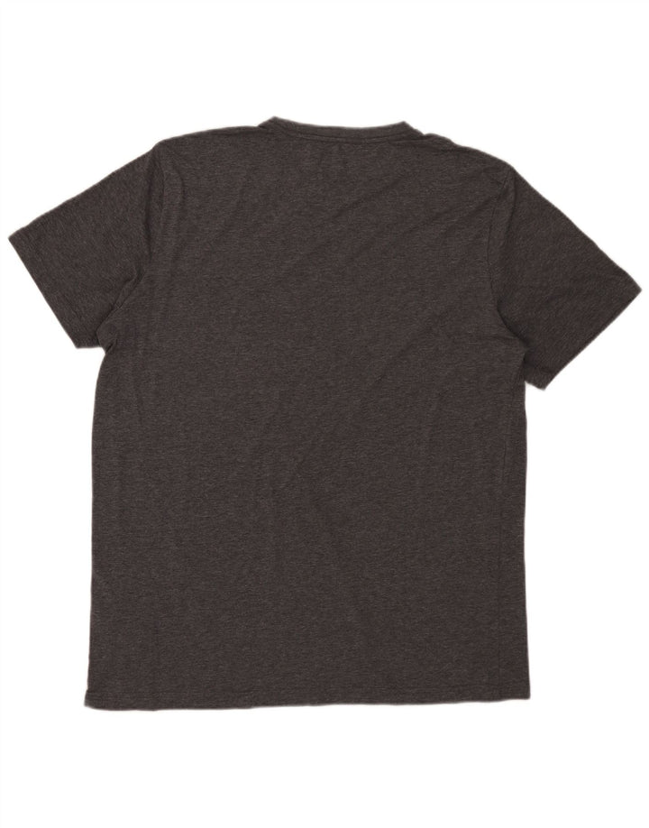 Puma Herre Grafisk T-Shirt Top XL Grå Polyester