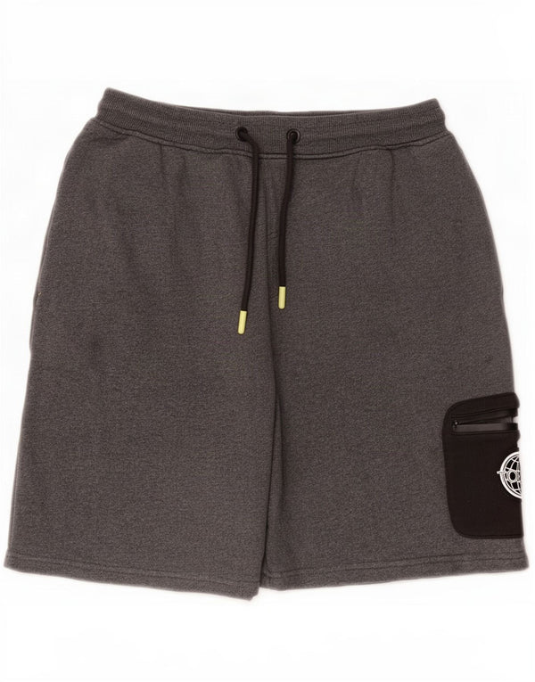 John Lewis Boys Cargo Sports Shorts 11-12 år Grå bomuld