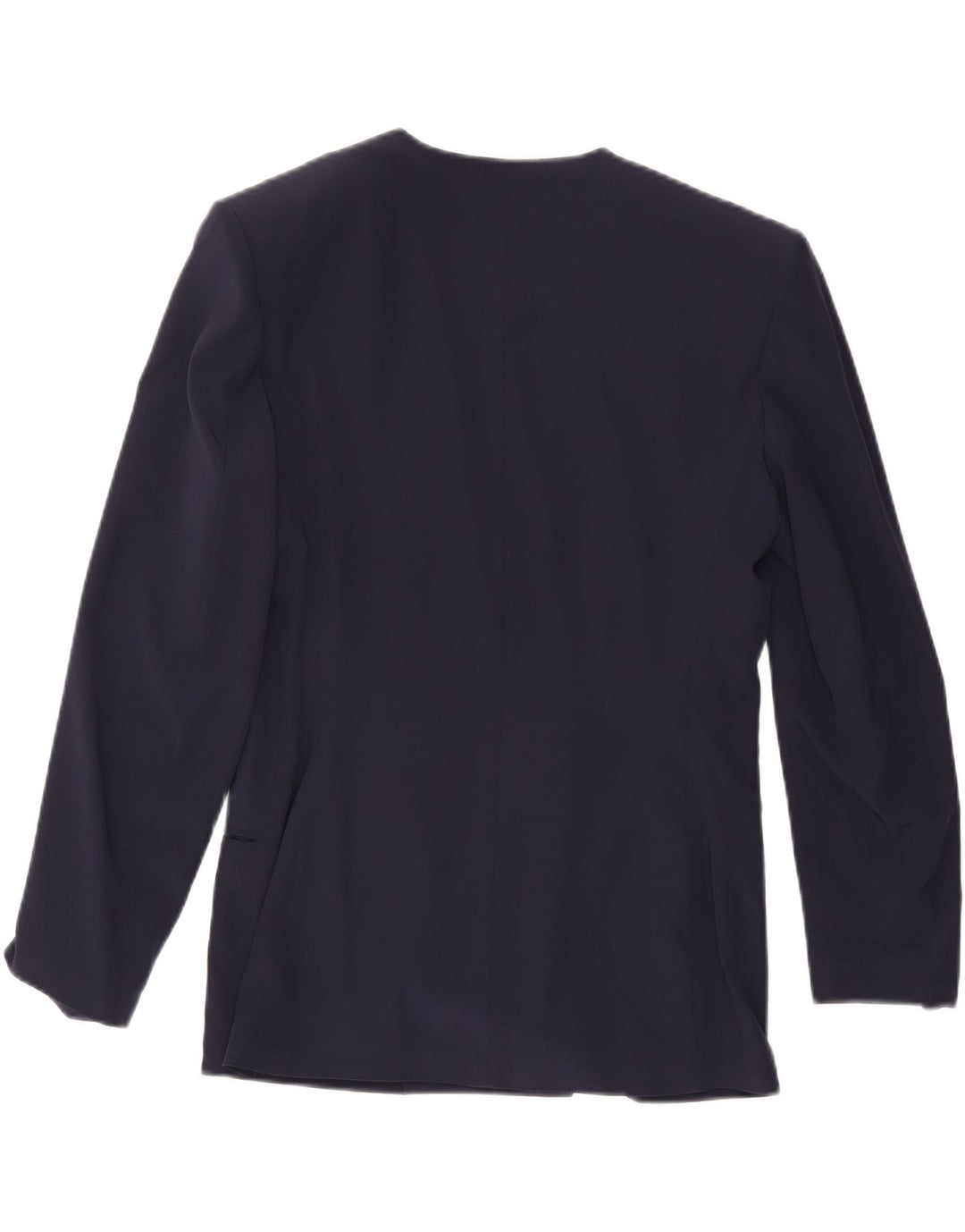 VINTAGE dobbeltradet blazerjakke til kvinder IT 44 Mellem marineblå