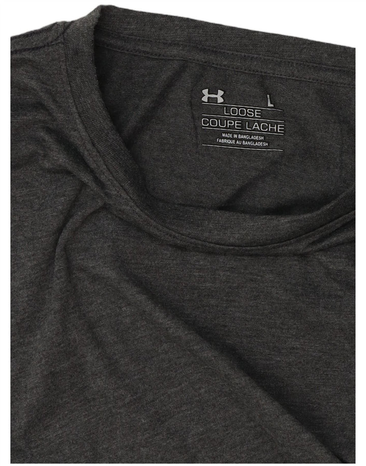 Under Armour Dame T-Shirt Top UK 14 Large Grå