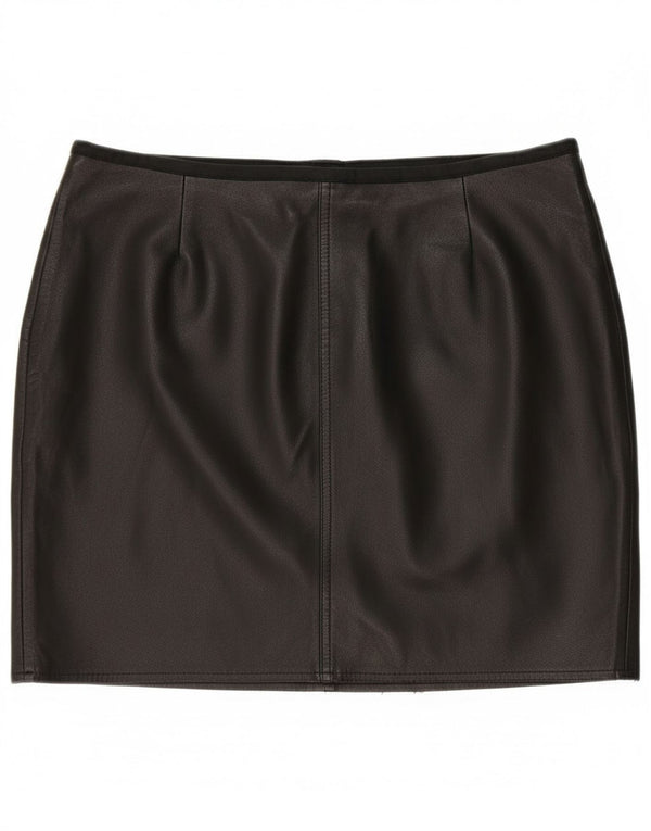 Vintage lige talje nederdel til kvinder med lav talje W32, stor sort