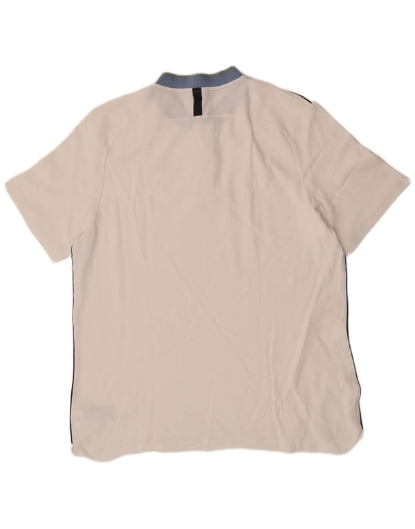 Nike herre poloshirt XL hvid bomuld