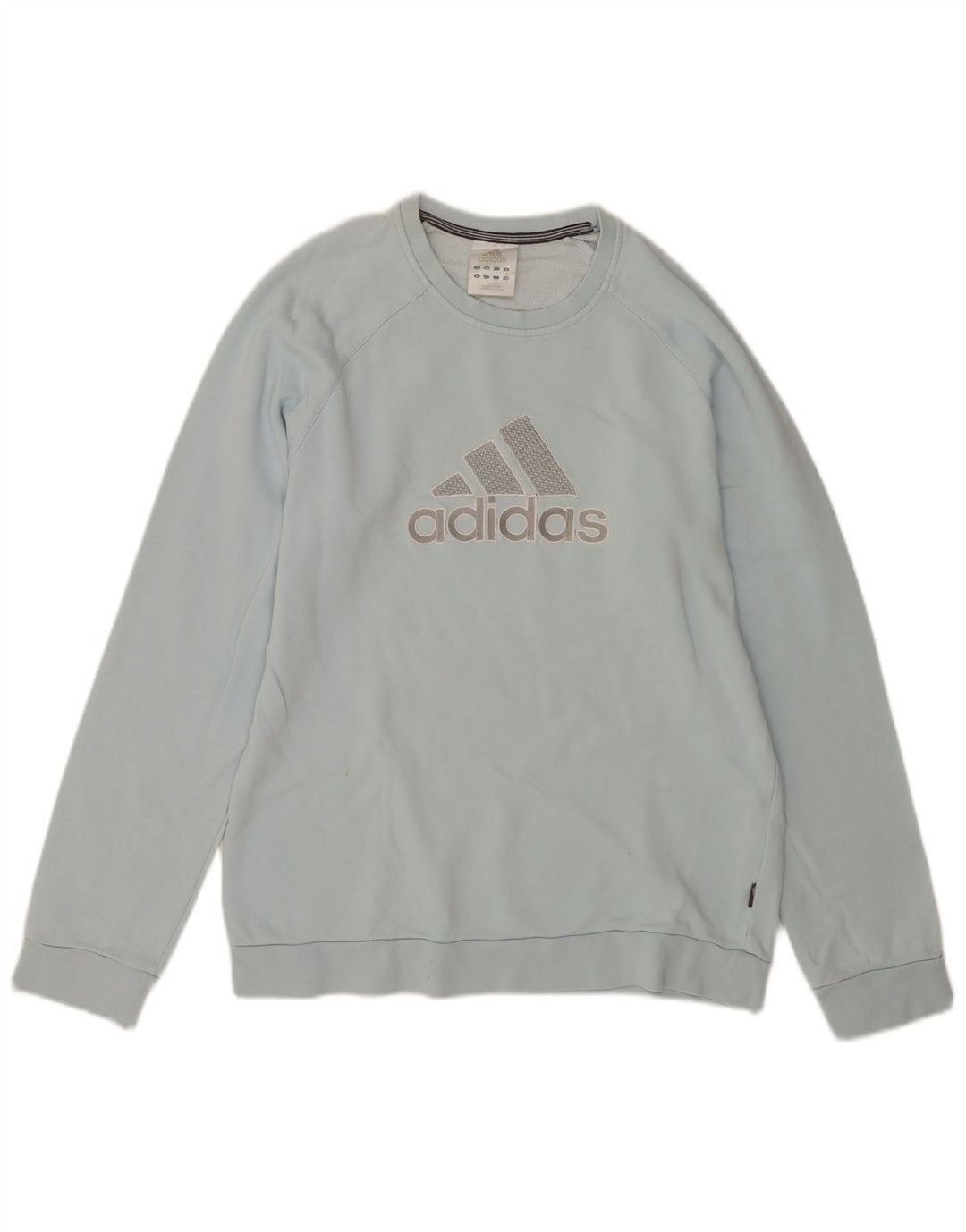 Adidas grafisk sweatshirt til mænd, lille blå bomuld