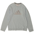 Adidas grafisk sweatshirt til mænd, lille blå bomuld