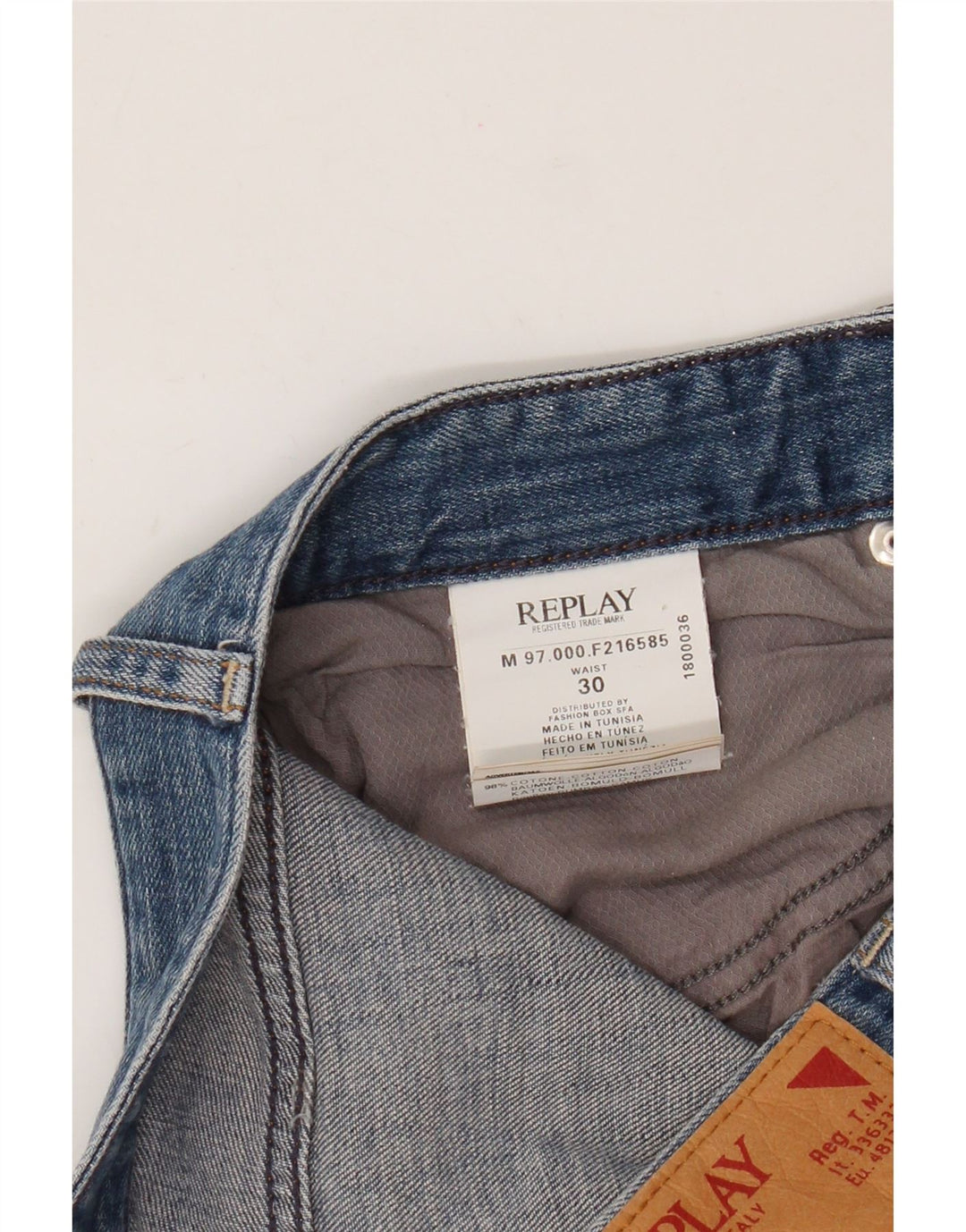Replay Herre Denim Shorts W30 Medium Blue Bomuld