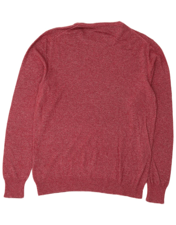 Liu Jo Herre sweater med rund hals XL Burgundy Flecked Viscose