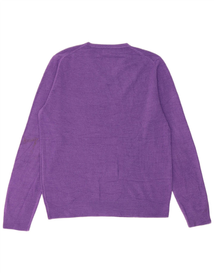 John Lewis Herre V-hals sweater Medium Lilla Akryl