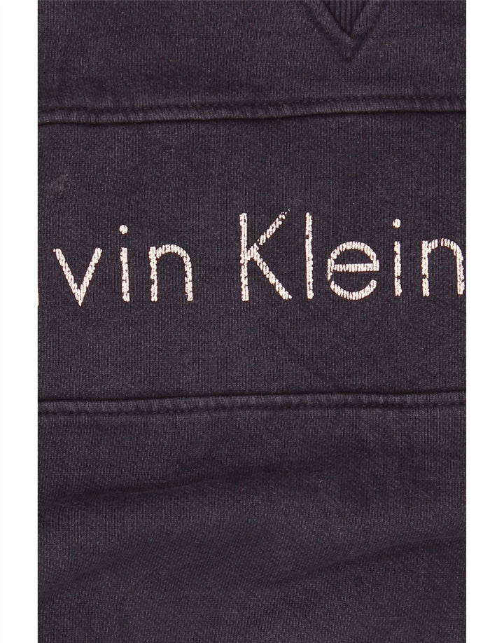 Calvin Klein Jeans Herre Grafisk Sweatshirt Jumper Large Navy Blue