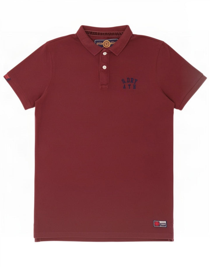 Superdry Polo Shirt til mænd Stor Bourgogne bomuld
