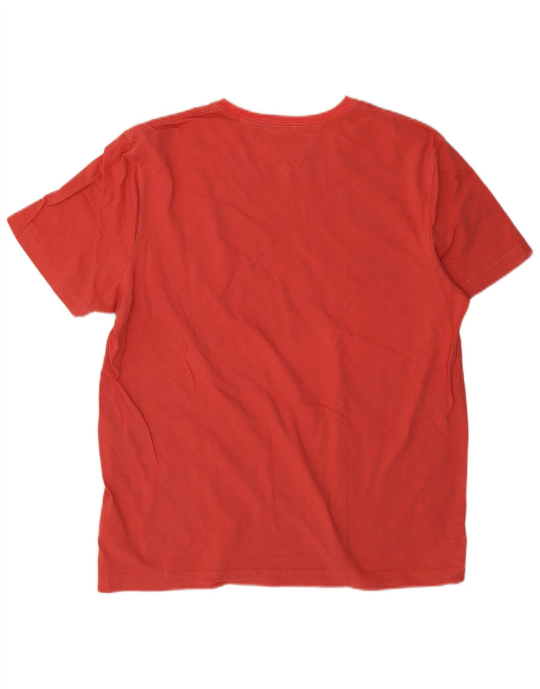 Tommy Hilfiger Herre T-Shirt Top Stor Pink Bomuld