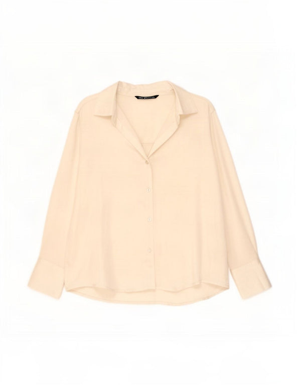 Zara Dameskjorte UK 16 Large Off White