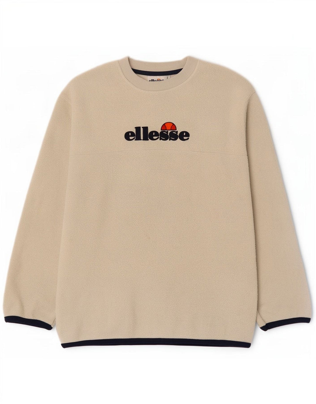 Ellesse Herre Grafisk Fleece Jumper Lille Beige Polyester