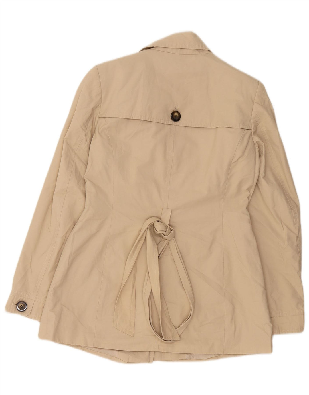 John Lewis Trench Coat til kvinder UK 10 Small Beige Bomuld