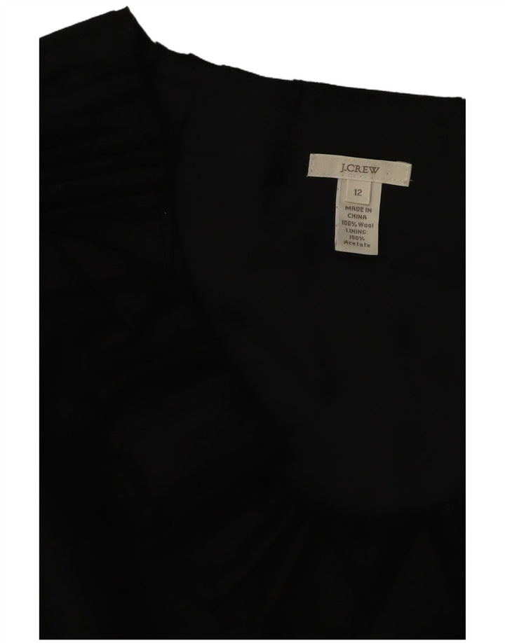 J. CREW Dame A-Line Kjole US 12 Stor sort uld