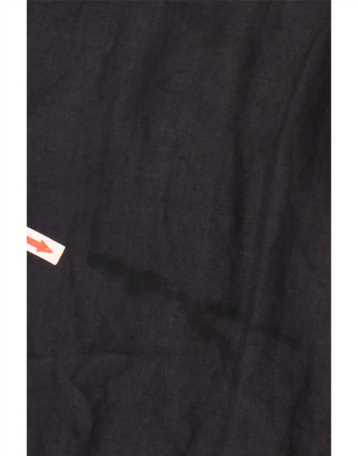 Vintage Bomber Jacket UK 40 Stor marineblå stribet linned