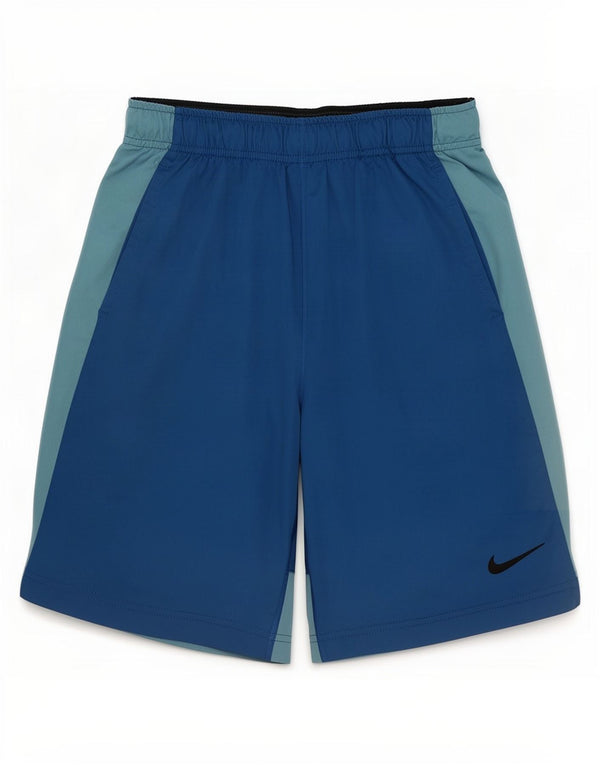 Nike Boys Dri Fit sportsshorts 12-13 år Stor blå farveblok