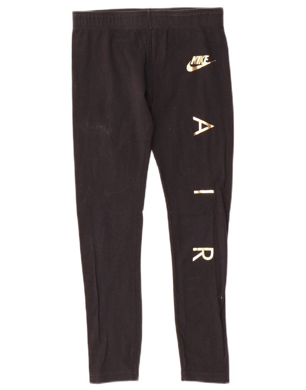 Nike piger grafiske leggings 10-11 år medium sort bomuld