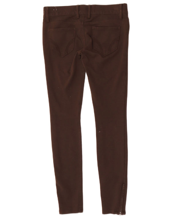 Hollister Dame Lavtalje Skinny Casual Bukser US 0 XS W28 L27 Brun