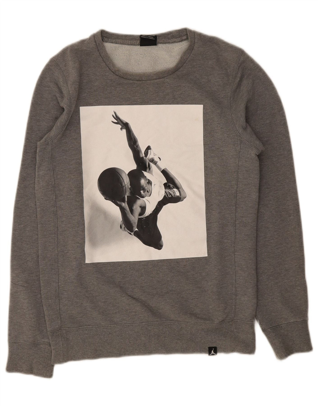 Nike grafisk sweatshirt til mænd XS Grå bomuld