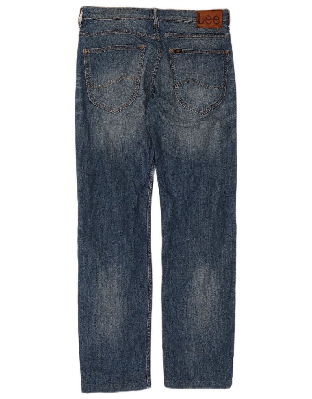 LEE Herre Powell Straight Jeans W31 L30 Blå Bomuld