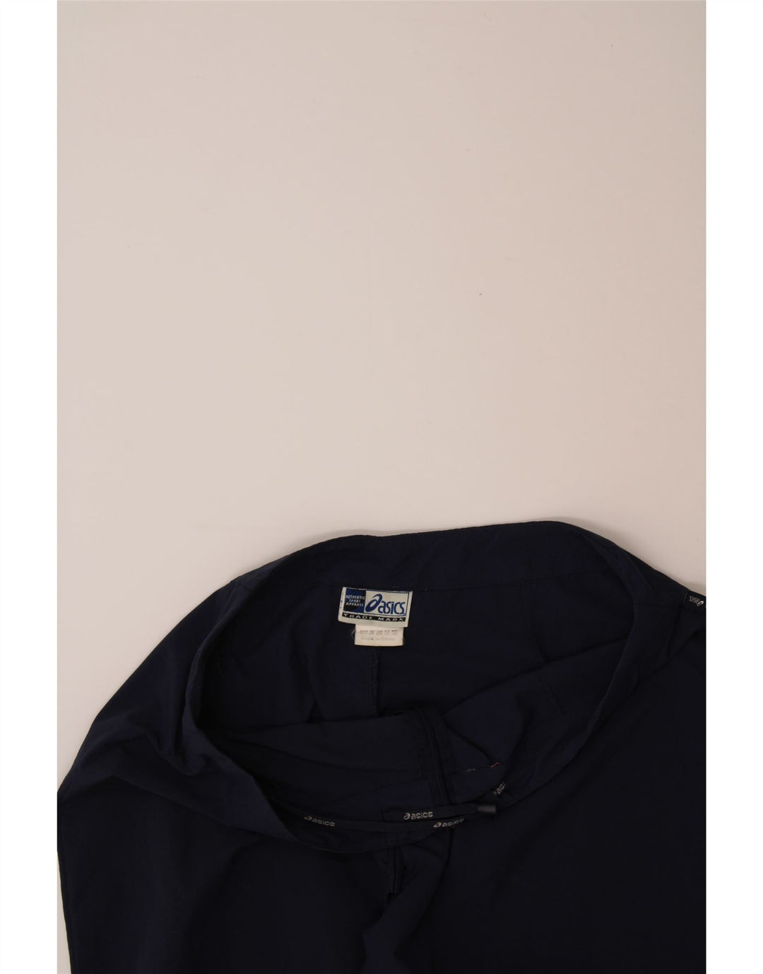 ASICS Womens Capri Tracksuit Trousers UK 14 Large Navy Blue Polyamide Vintage Asics and Second-Hand Asics from Messina Hembry 