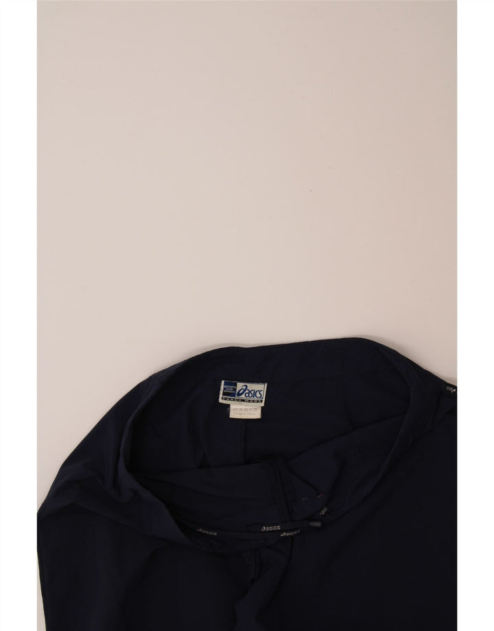 ASICS Womens Capri Tracksuit Trousers UK 14 Large Navy Blue Polyamide Vintage Asics and Second-Hand Asics from Messina Hembry 