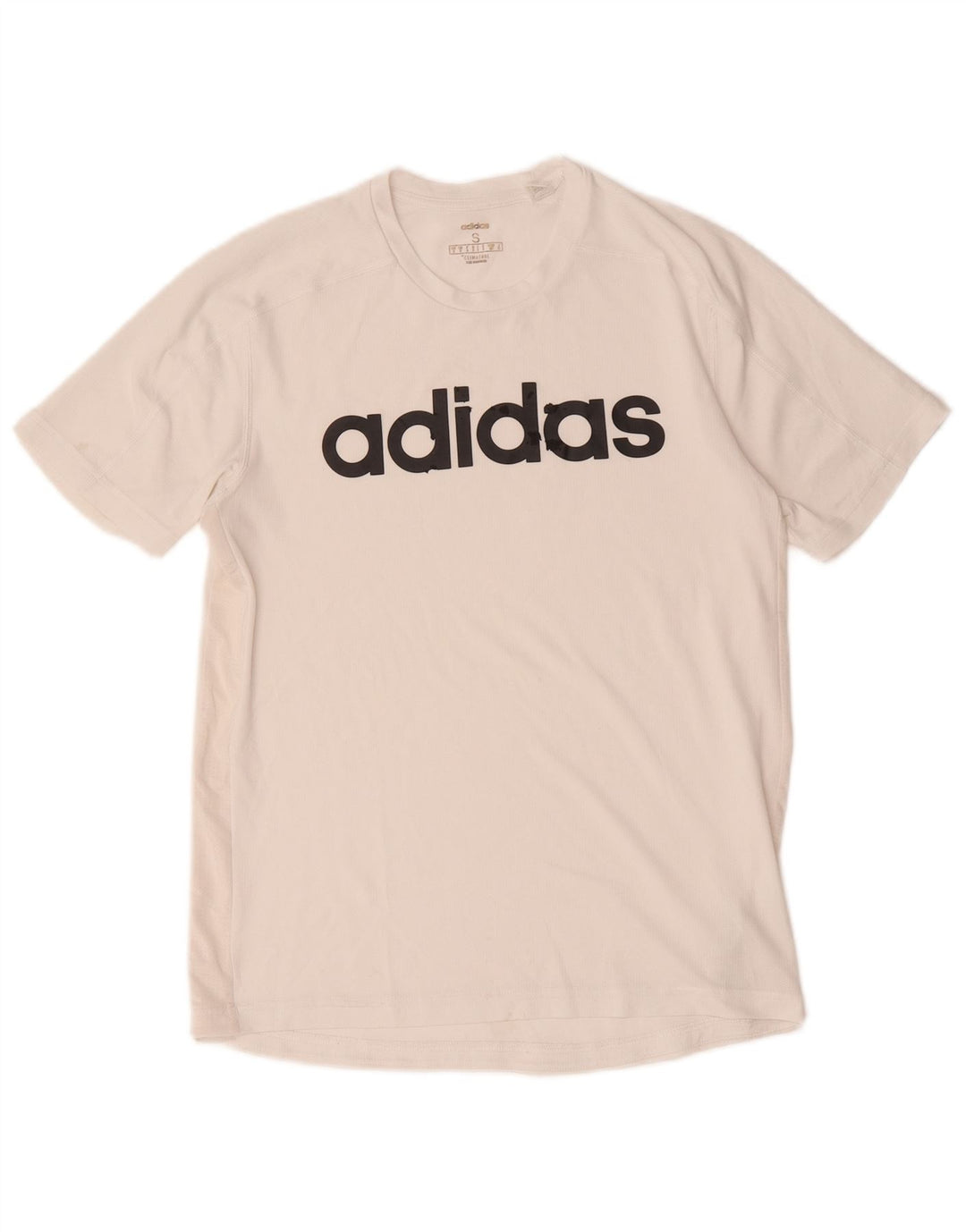 Adidas Herre Climacool Grafisk T-Shirt Top Lille Hvid Polyester