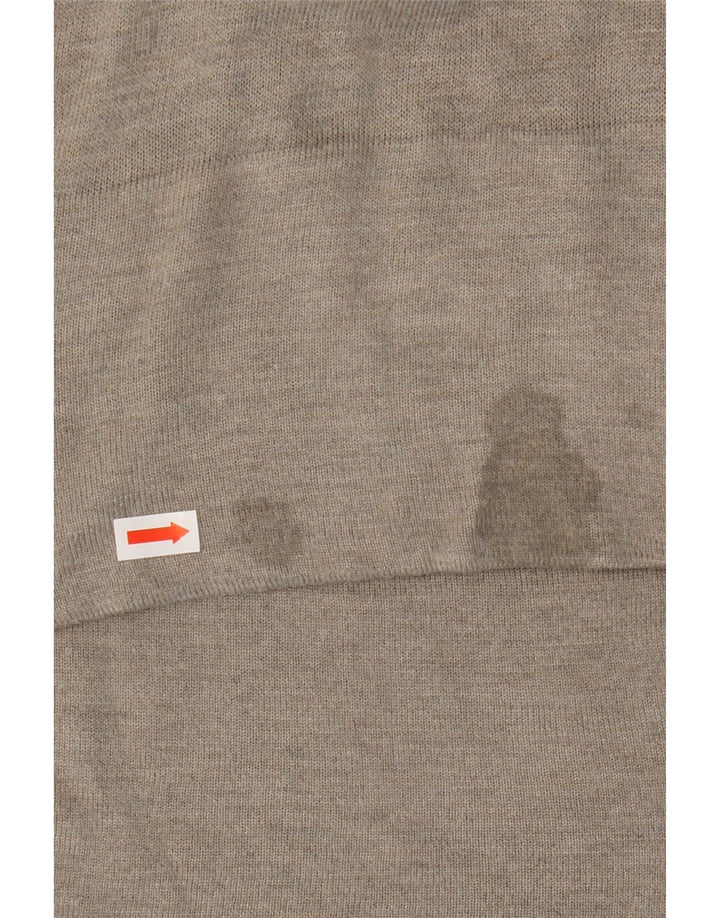 ZARA Dame V-hals sweater UK 10 Small Grå