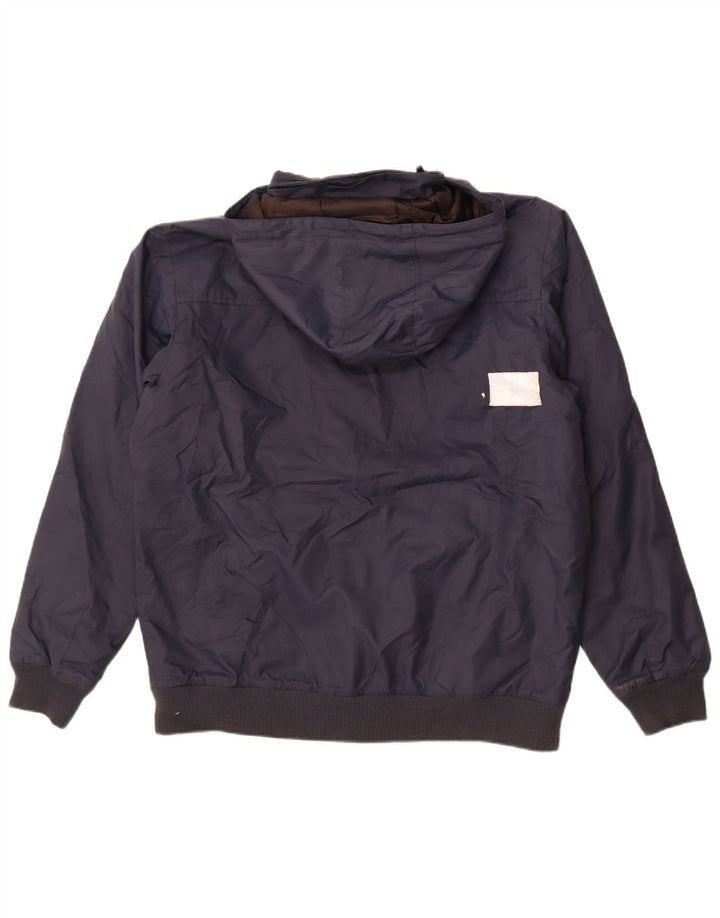 Quiksilver Herre Hooded Bomber Windbreaker Jacket UK 38 Medium Navy Blue