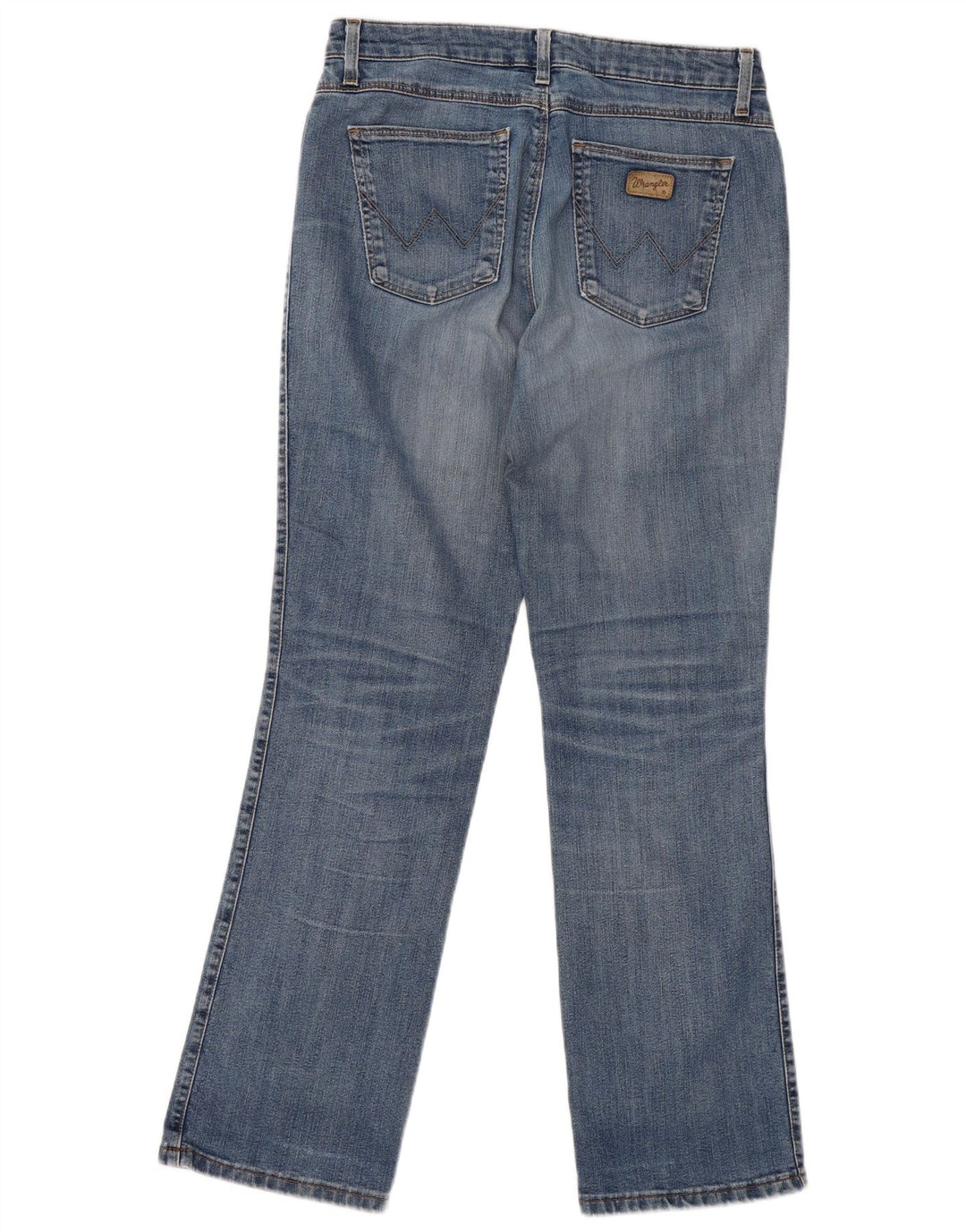 WRANGLER Dame Bootcut Jeans W33 L30 Blå Bomuld