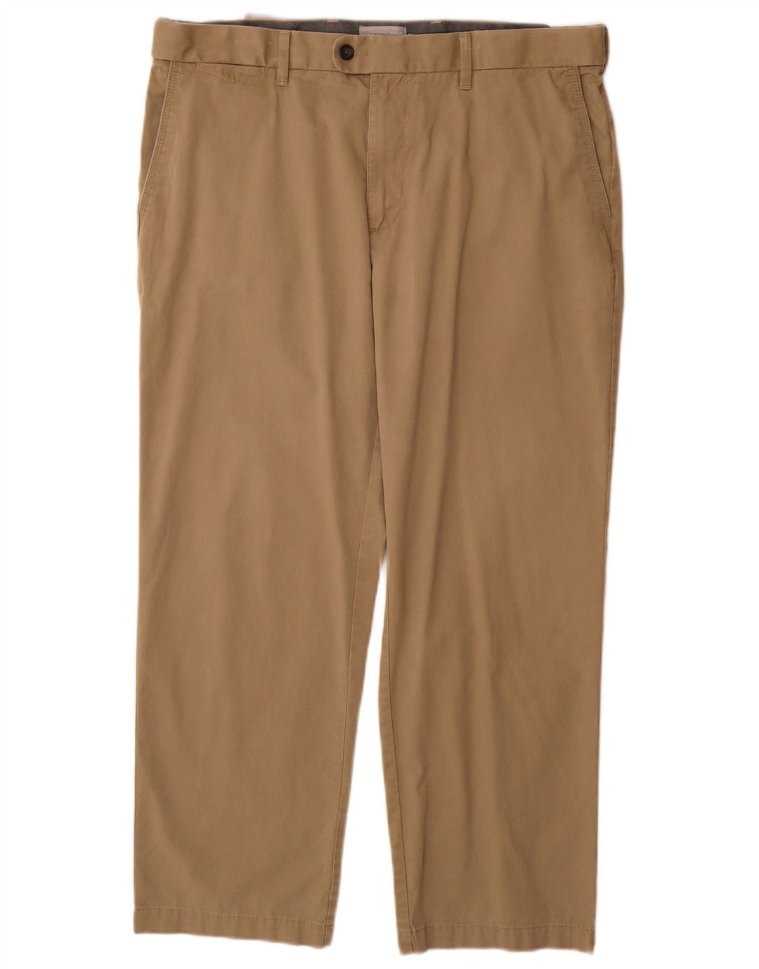 Marks & Spencer Herre Regular Fit Suit Bukser W38 L29 Beige Bomuld